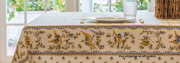 Coated French Tablecloths