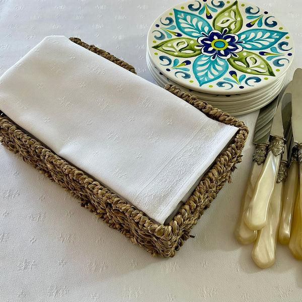 Napkin Durance White, Set of 4