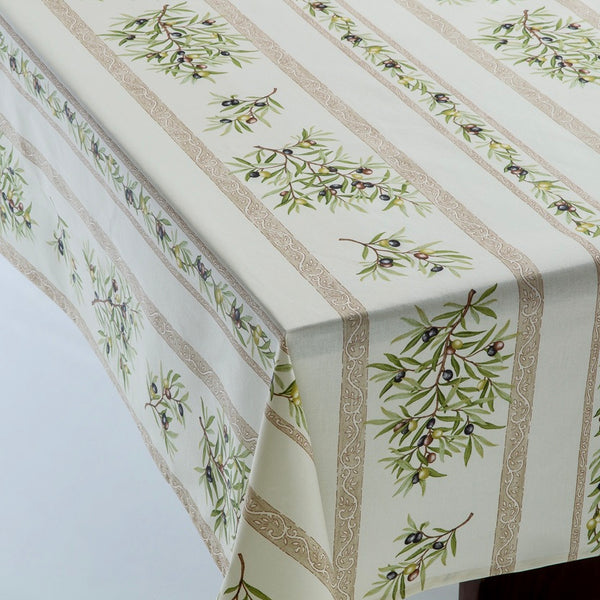 Olives Acrylic-Coated Tablecloth