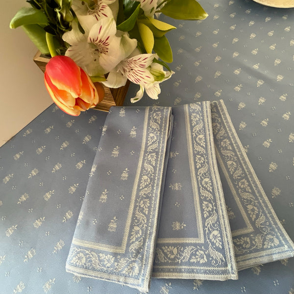 Napkin Durance Light Blue, Set of 4