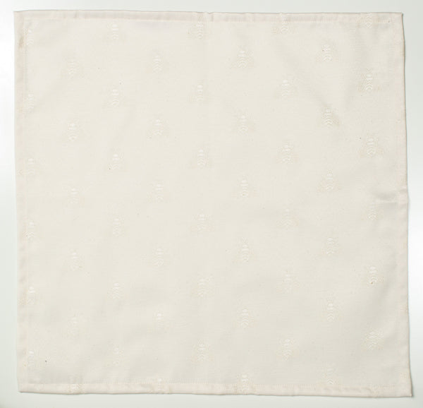 Napkin Maya Bee Ivory, Set of 4