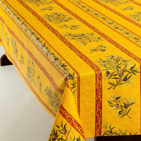 Olives Acrylic-Coated Tablecloth