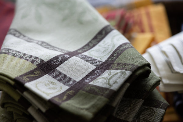 Napkin Olives Jacquard Green, Set of 4