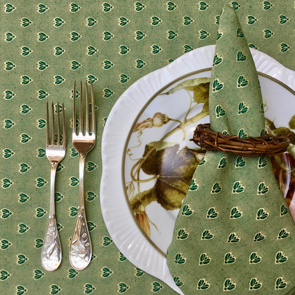 Napkin Small Bee Green, Set of 4