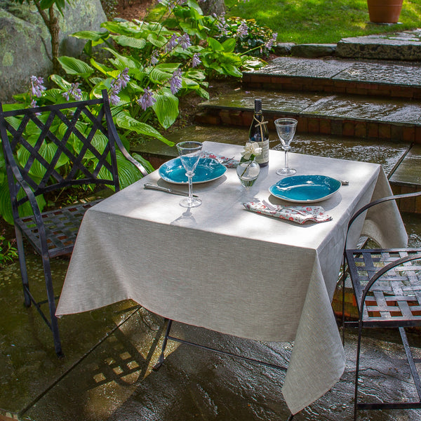 Linen Acrylic-Coated Tablecloth
