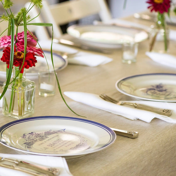Linen Acrylic-Coated Tablecloth