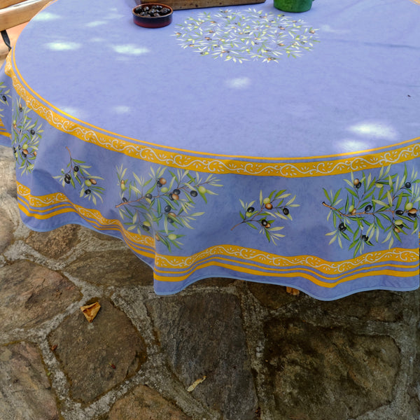 Olives Acrylic-Coated Tablecloth