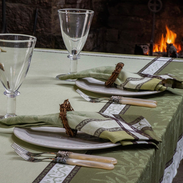 Olives Jacquard Tablecloth