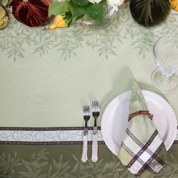 Olives Jacquard Tablecloth