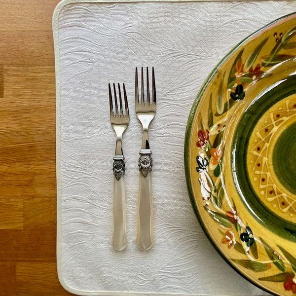 Placemat, Jacquard, Seve Leaves Ivory