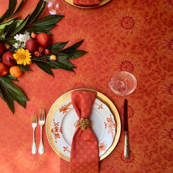 Sunflower Jacquard Tablecloth