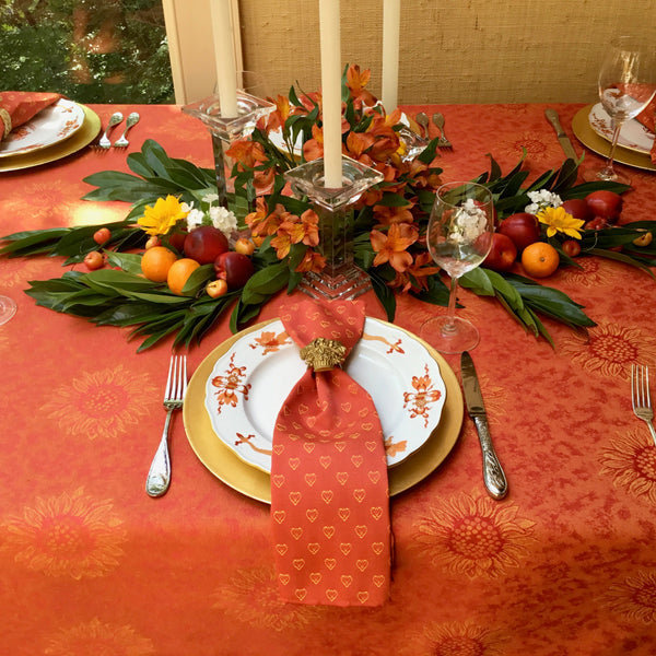 Sunflower Jacquard Tablecloth