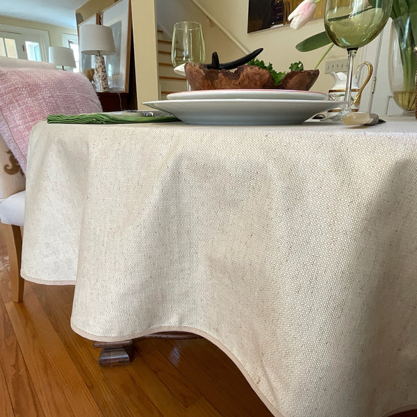 Linen Acrylic-Coated Tablecloth