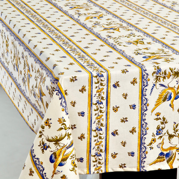 Moustiers Acrylic-Coated Tablecloth