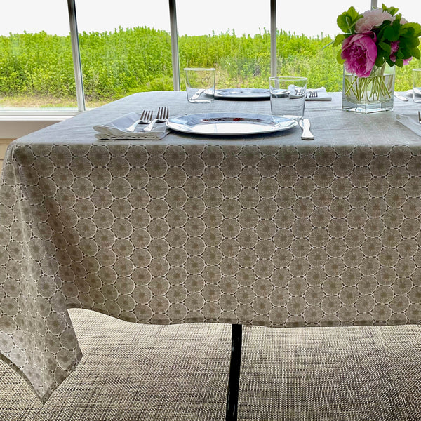 Axel Acrylic-Coated Tablecloth Natural