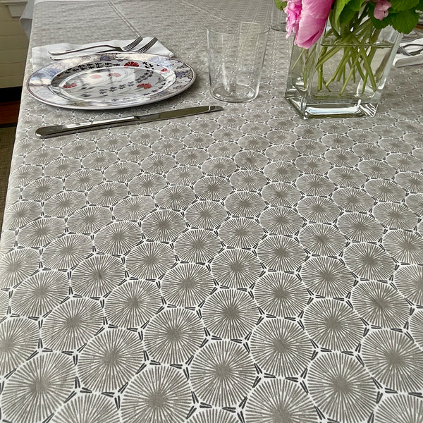 Axel Acrylic-Coated Tablecloth Natural