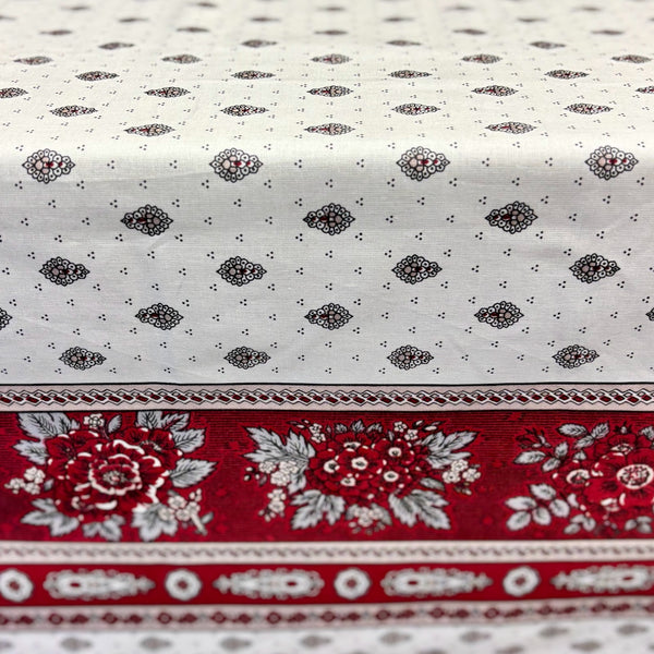 Bastide Red Acrylic-Coated Tablecloth