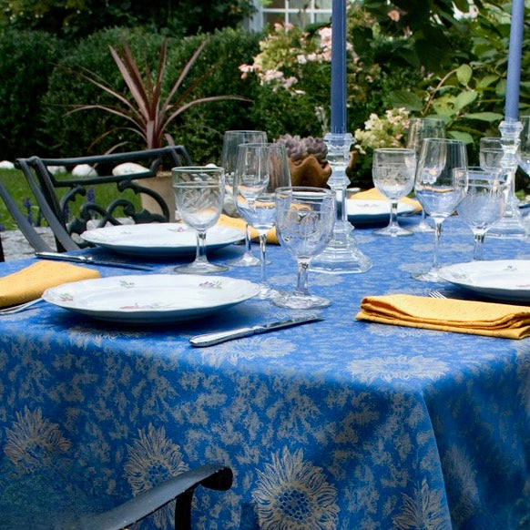 Sunflower Jacquard Tablecloth