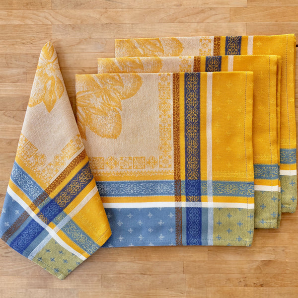 Napkin Cedrat Lemon Jacquard, Set of 4