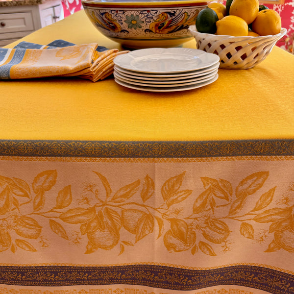 Cedrat Lemon Jacquard Tablecloth