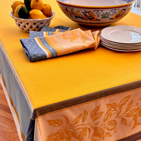 Cedrat Lemon Jacquard Tablecloth