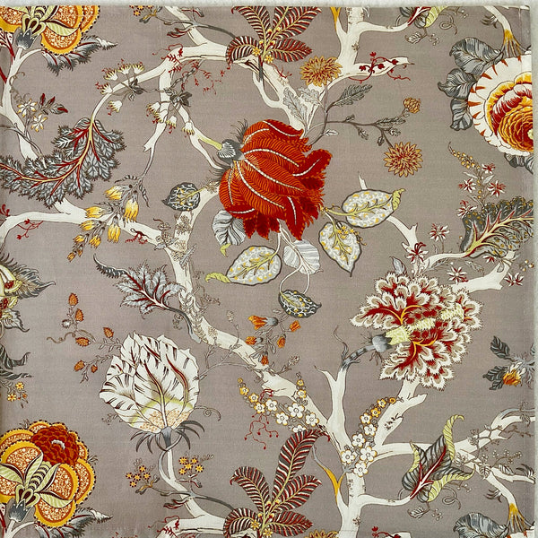 Napkin Ceylan Floral Taupe, Set of 4