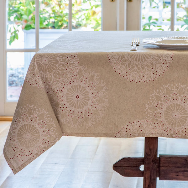 Cleome Acrylic-Coated Tablecloth