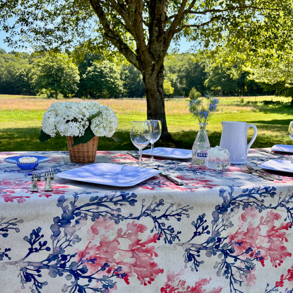 Corail Acrylic-Coated Tablecloth