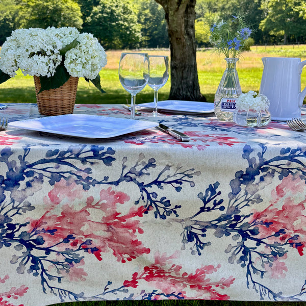 Corail Acrylic-Coated Tablecloth