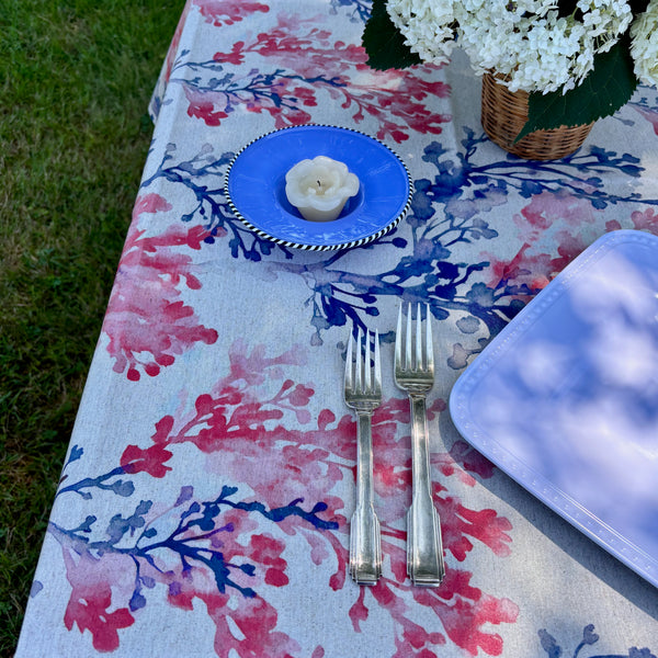 Corail Acrylic-Coated Tablecloth