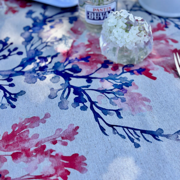 Corail Acrylic-Coated Tablecloth