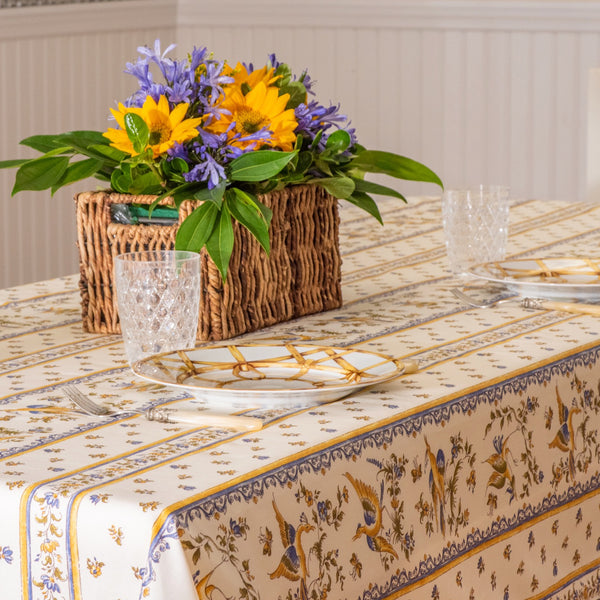 Moustiers Acrylic-Coated Tablecloth
