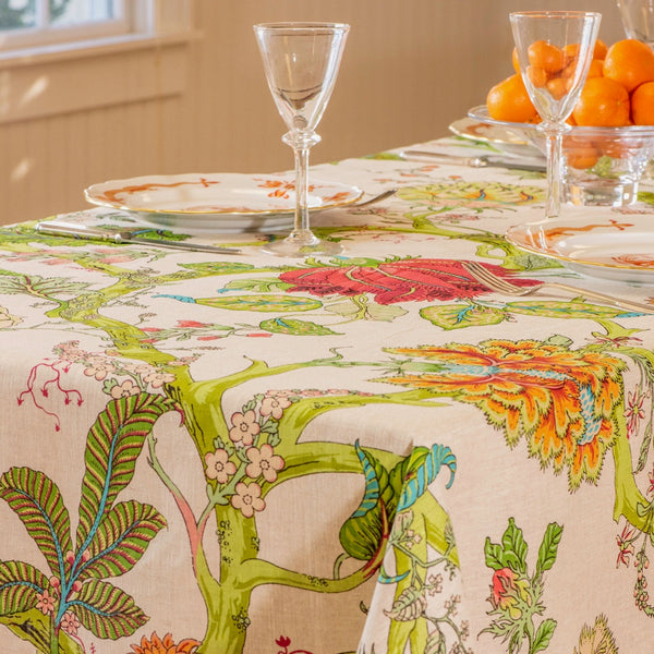 Darjeeling Linen Tablecloth