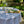 Degas Ticking Stripe Blue Acrylic-Coated Round Tablecloth