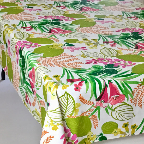 Glycine Floral Acrylic-Coated Tablecloth