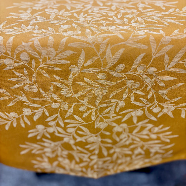 Golden Olives Jacquard Tablecloth