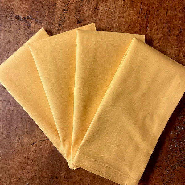 Napkin Solid Yellow, Set of 4