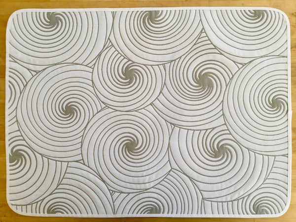 Placemat, Jacquard, Reversible Julia Grey