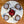 Klimt White Acrylic-Coated Round Tablecloth