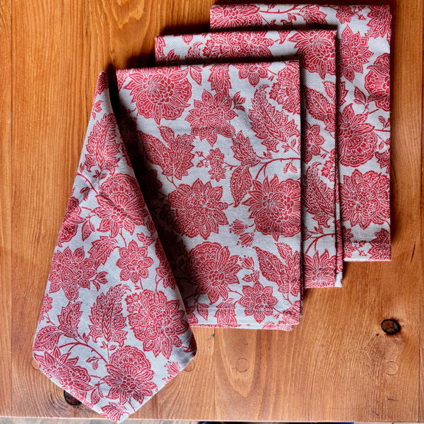 Napkin Les Indiennes Terracotta, Set of 4