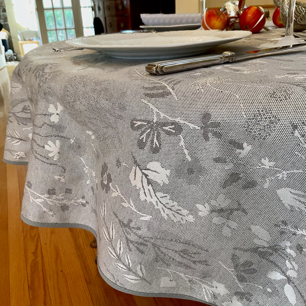 Lorrain Floral Acrylic-Coated Tablecloth