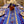 Marie Blue Acrylic-Coated Tablecloth