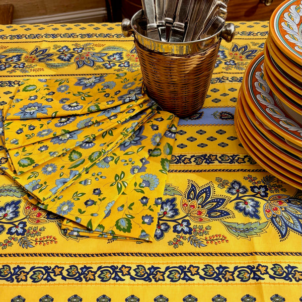 Napkin Millefleurs Yellow, Set of 4