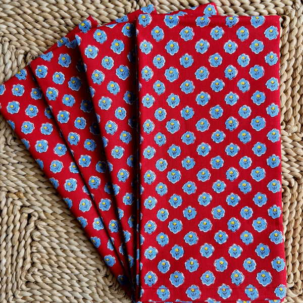 Napkin Mimosa Red, Set of 4
