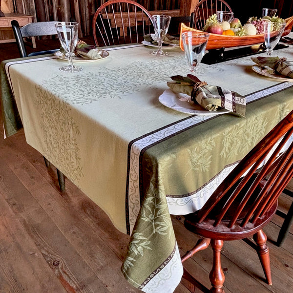 Olives Jacquard Tablecloth