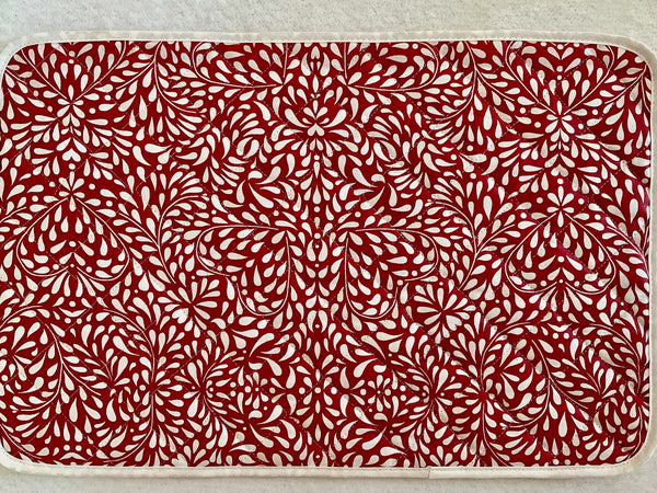 Placemat, Acrylic-Coated, Ondine Red