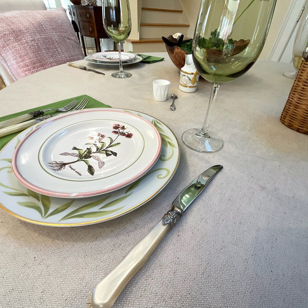Roa Linen Acrylic-Coated Round Tablecloth