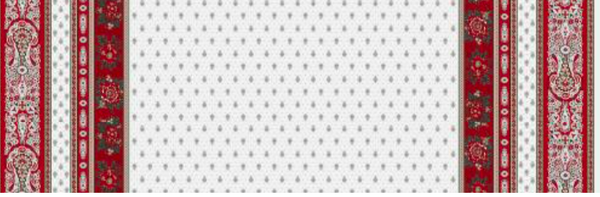 Bastide Red Acrylic-Coated Tablecloth