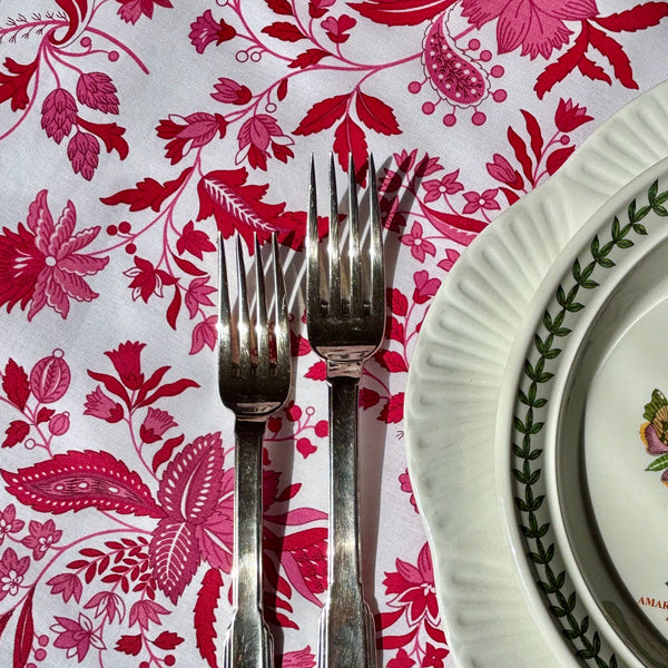 Versailles Rose Acrylic-Coated Tablecloth