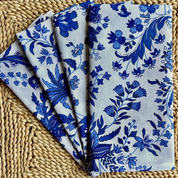 Napkin Versailles Blue, Set of 4